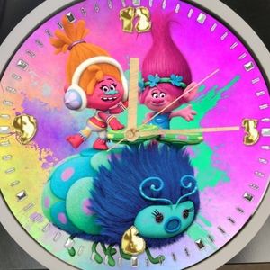 Trolls led wall clock